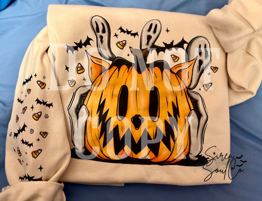 Vintage Pumpkin Crewneck Sweater