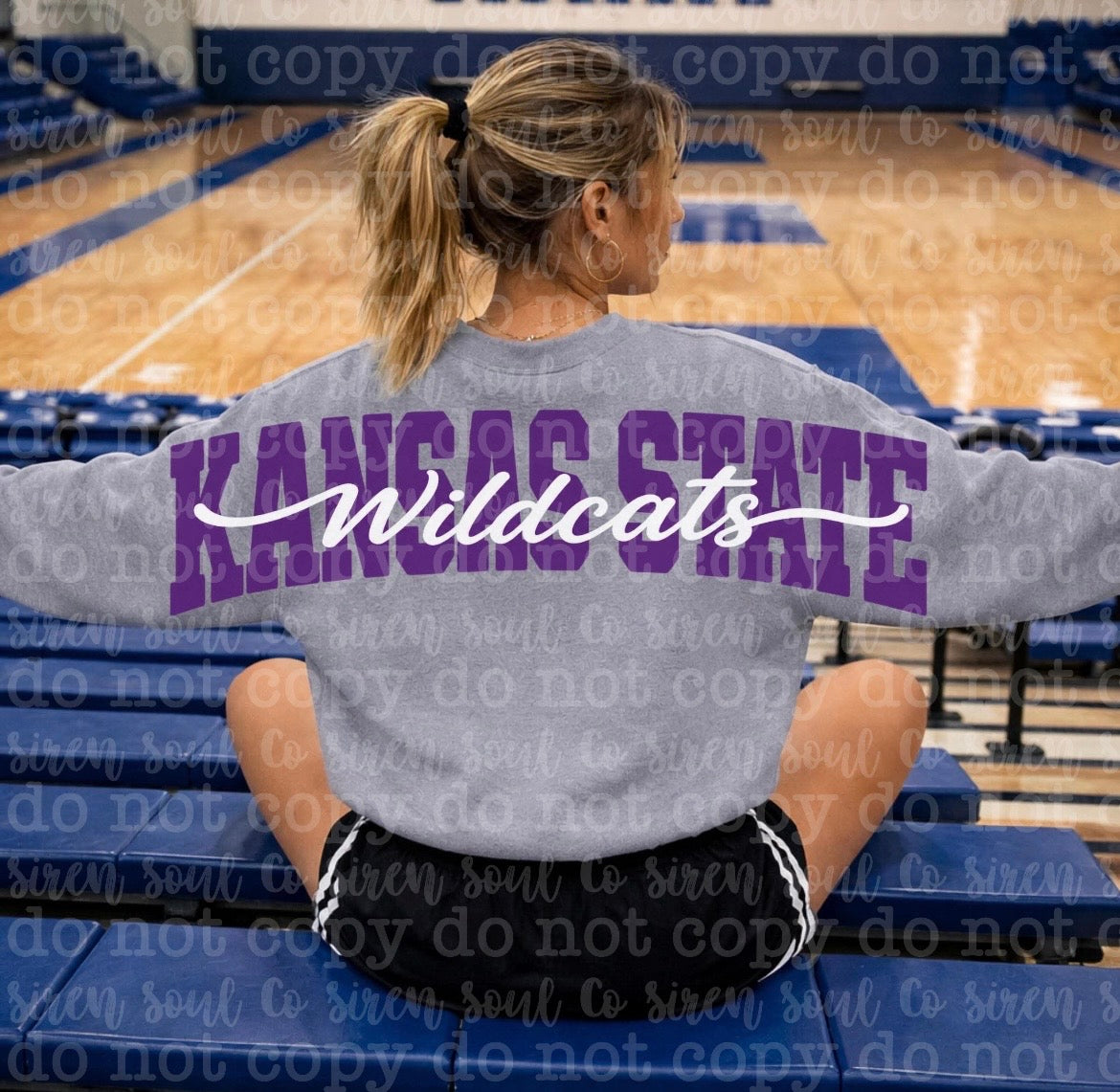 Kansas State Oversized Back Sweatshirt