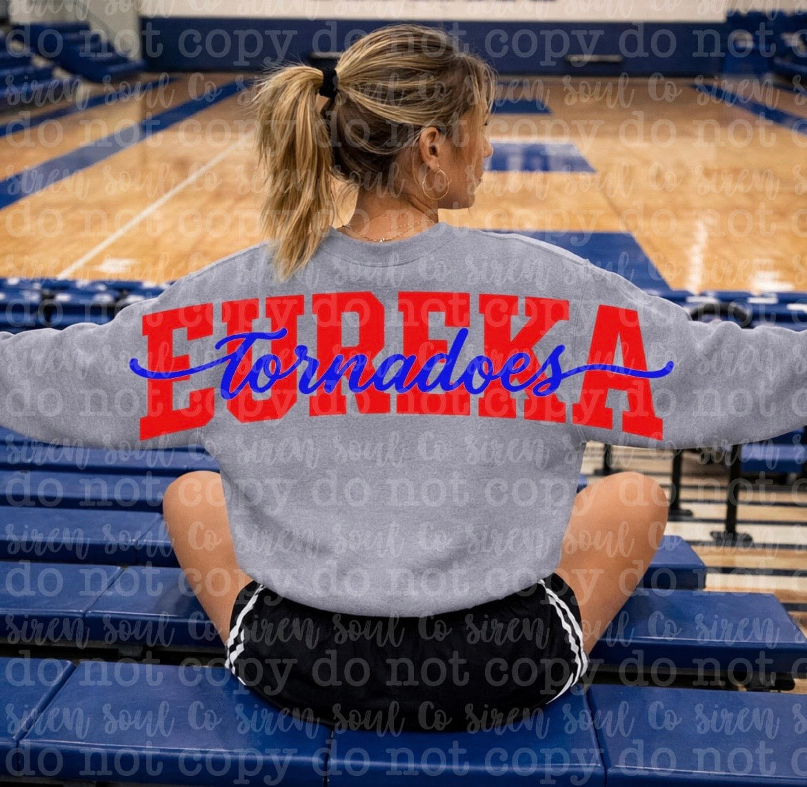 Eureka Tornadoes Oversized Back Sweatshirt