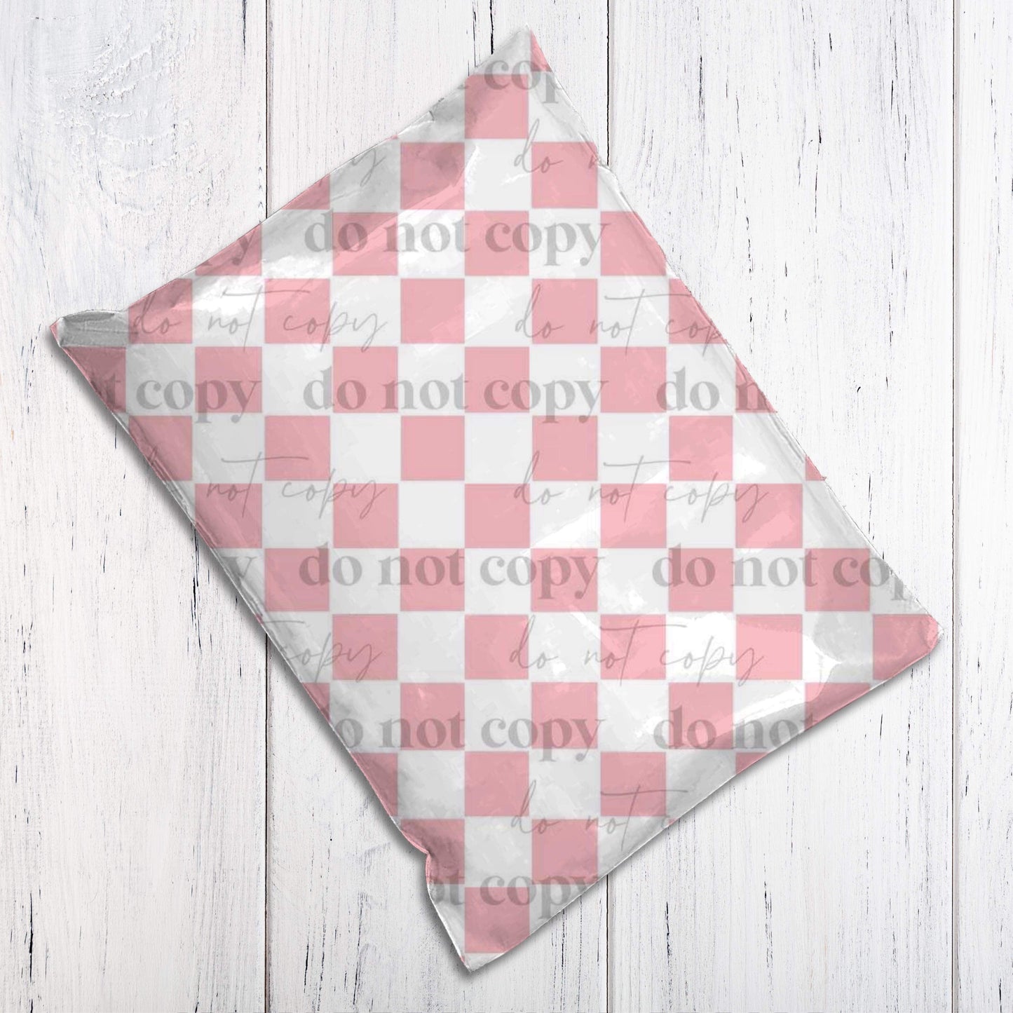 Pink Checkers Polymailers