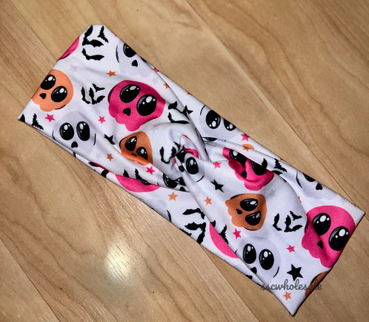 Puffy Skulls Headband