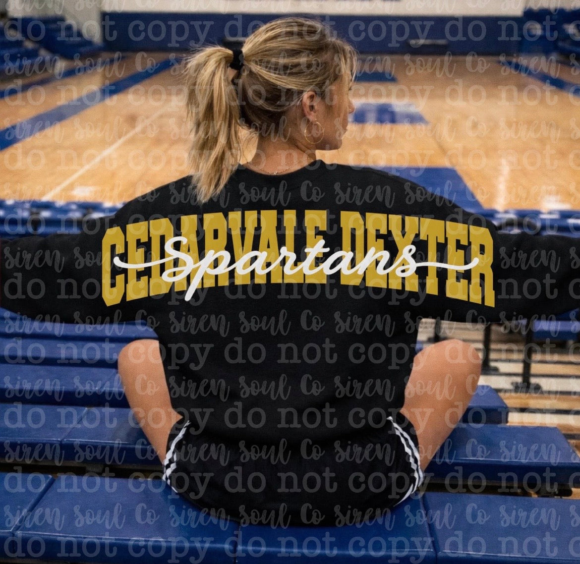 CVD Spartans Oversized Back Sweatshirt