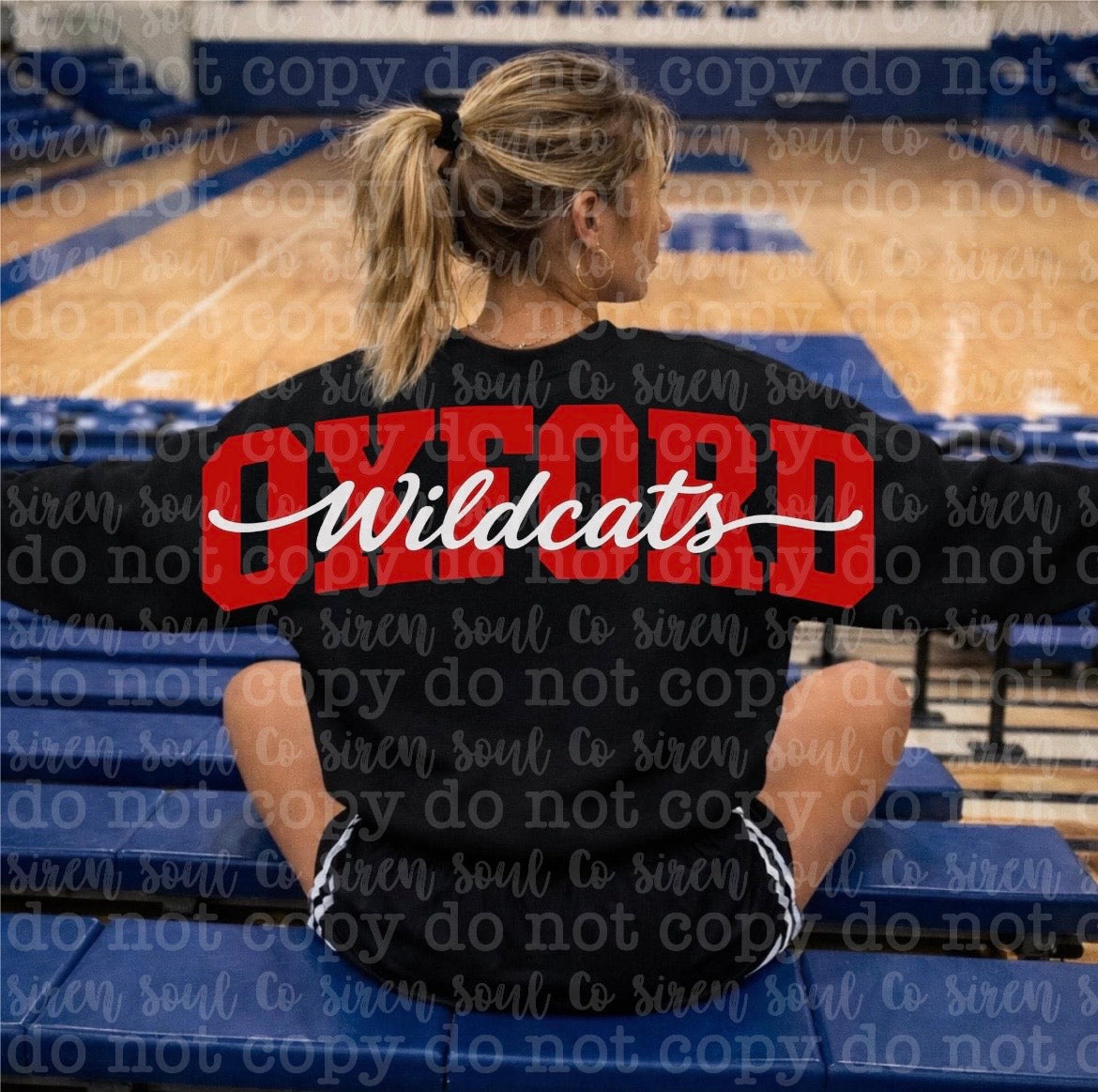 Oxford Wildcats Oversized Back Sweatshirt