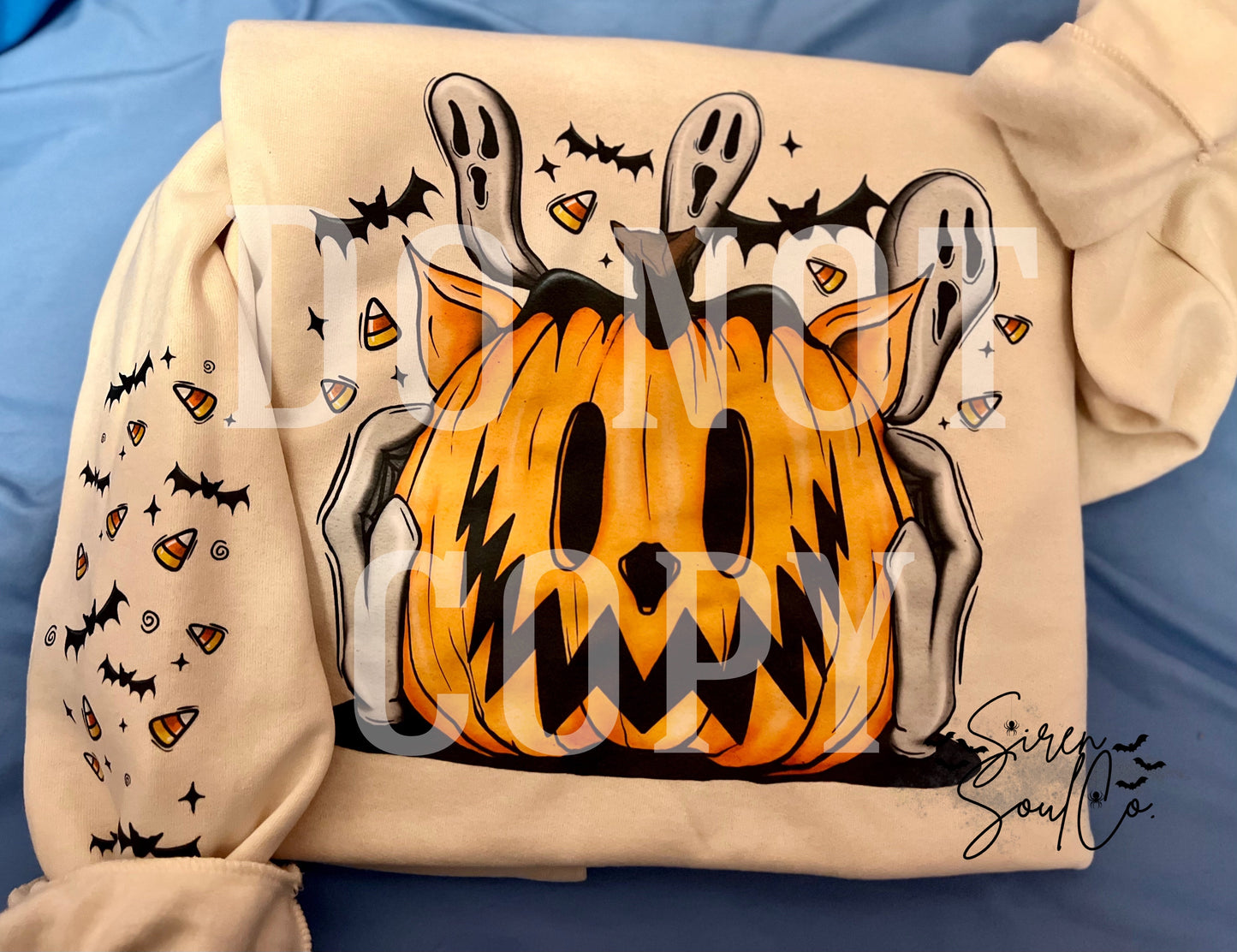 Vintage Pumpkin Crewneck Sweater