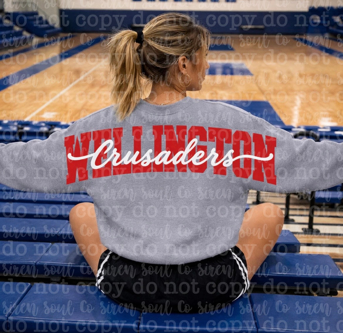 Wellington Crusaders Oversized Back Sweatshirt
