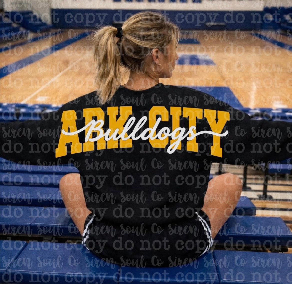 Ark City Bulldogs Oversized Back Sweatshirt