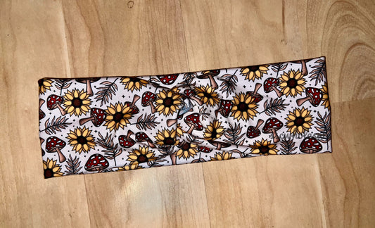Sunflower Shrooms Headband