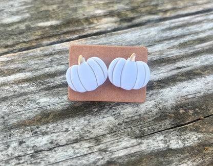 Pumpkin Stud Earrings