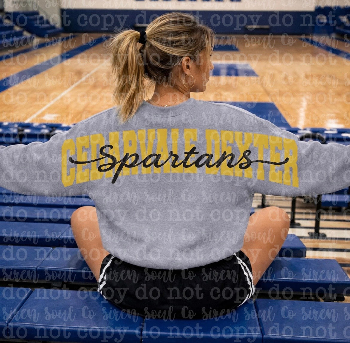CVD Spartans Oversized Back Sweatshirt