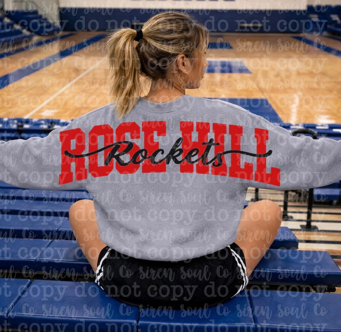 Rose Hill Rockets Oversized Back Sweatshirt