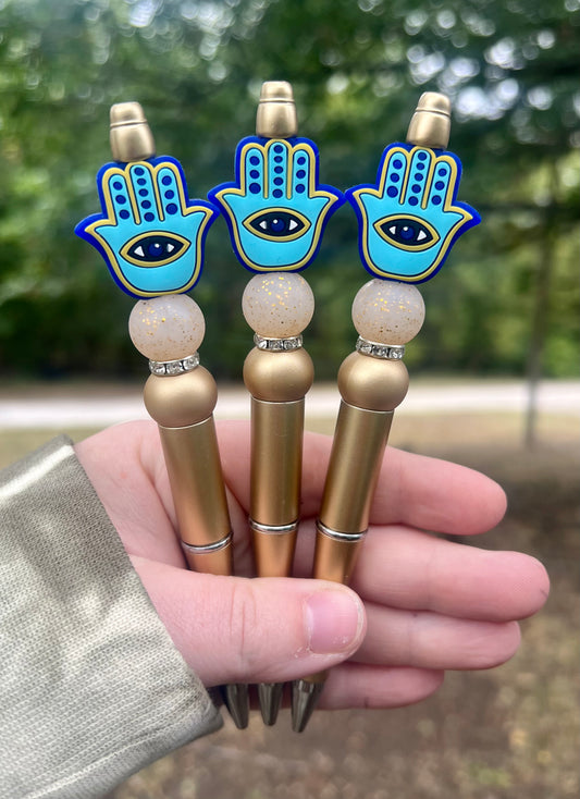 Hamsa Beaded Pen- WS