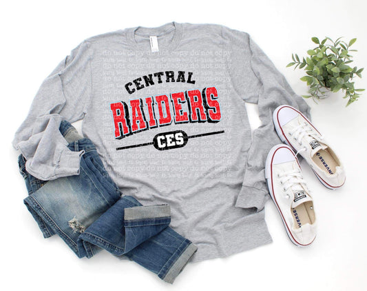 Adult- Central Raiders Long Sleeve