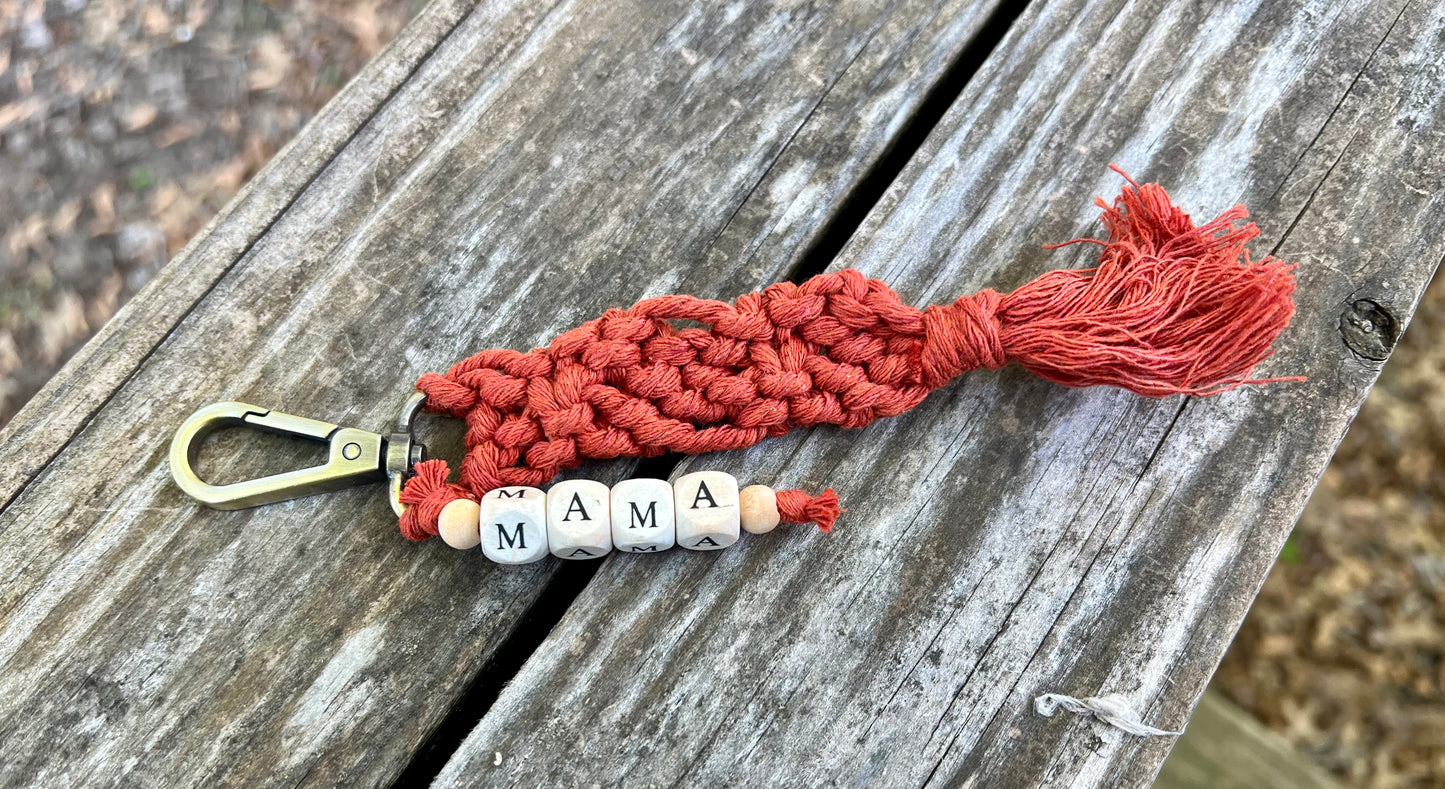 Mama Macrame Keychain- WS