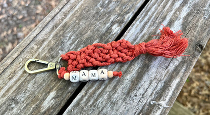 Mama Macrame Keychain- WS