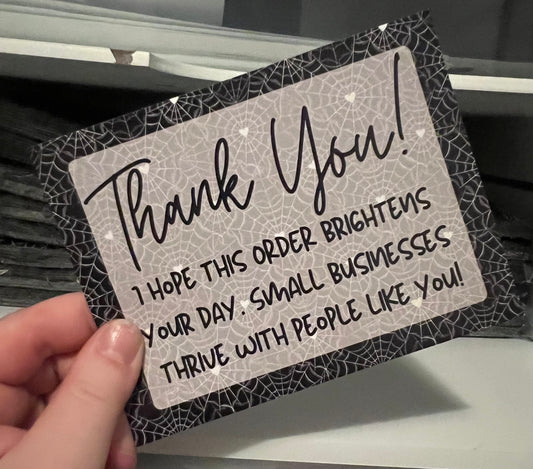 Thank You Cards- 50 Pack - Web Hearts WS