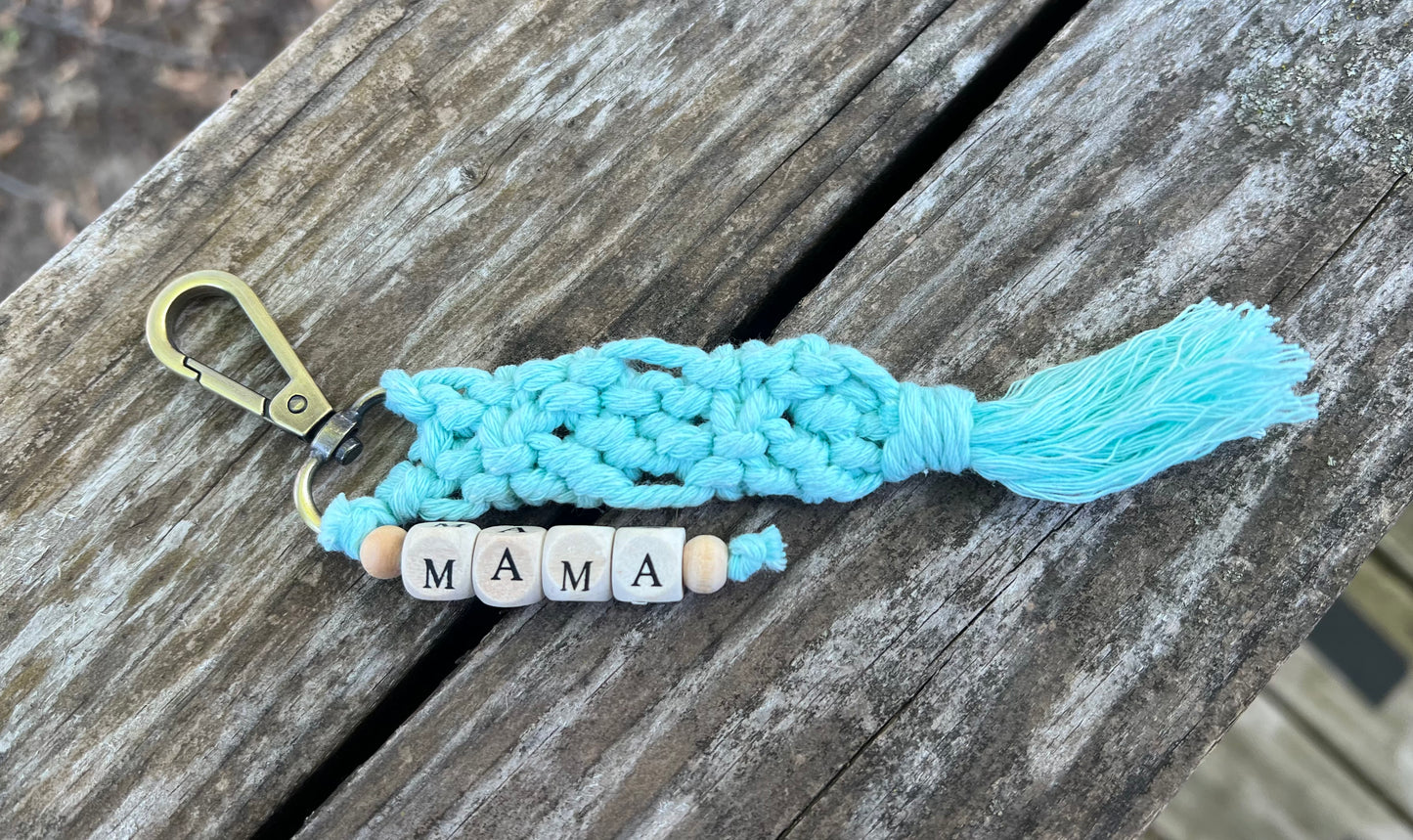 Mama Macrame Keychain- WS