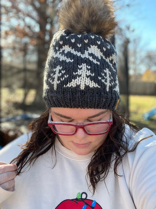 Destash Tree Pom Beanie