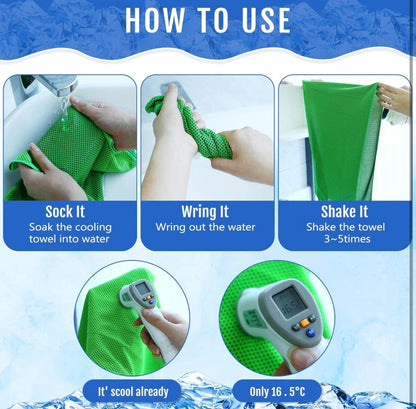Green Cooling Towel- WS