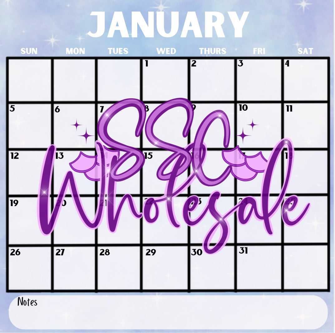 2025 Monthly Calendars - Stars