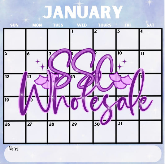 2025 Monthly Calendars - Stars