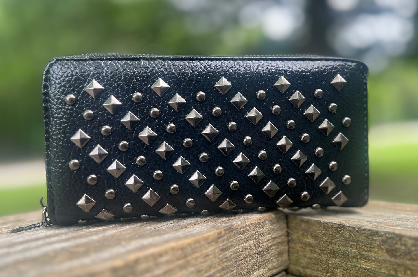 Faux Leather Punk Wallet- WS