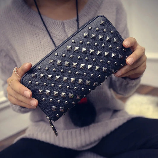 Faux Leather Punk Wallet- WS