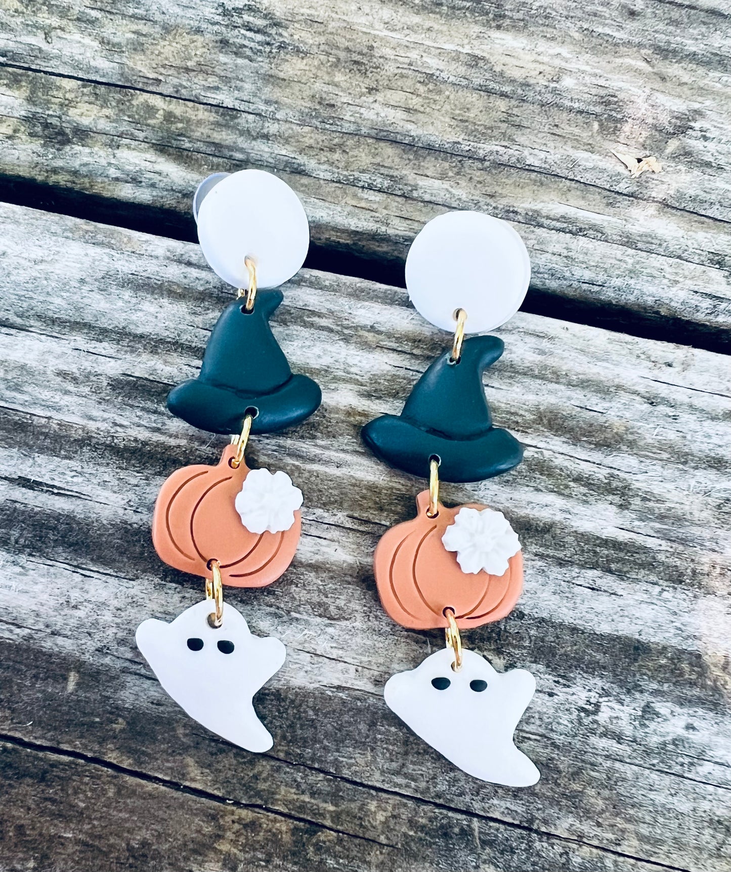 Ghostie Polymer Clay Earrings- WS