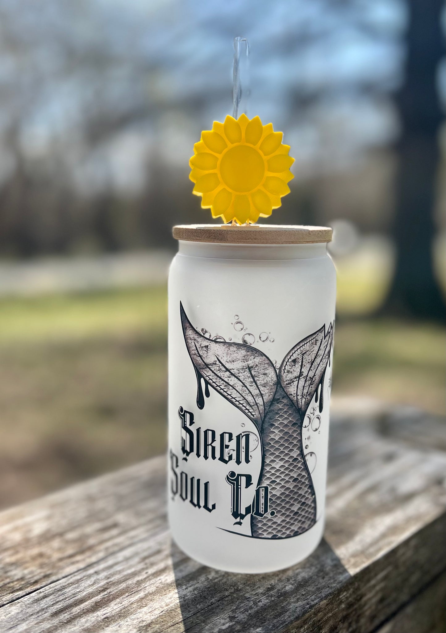 Sunflower - 3D Printed Straw Topper