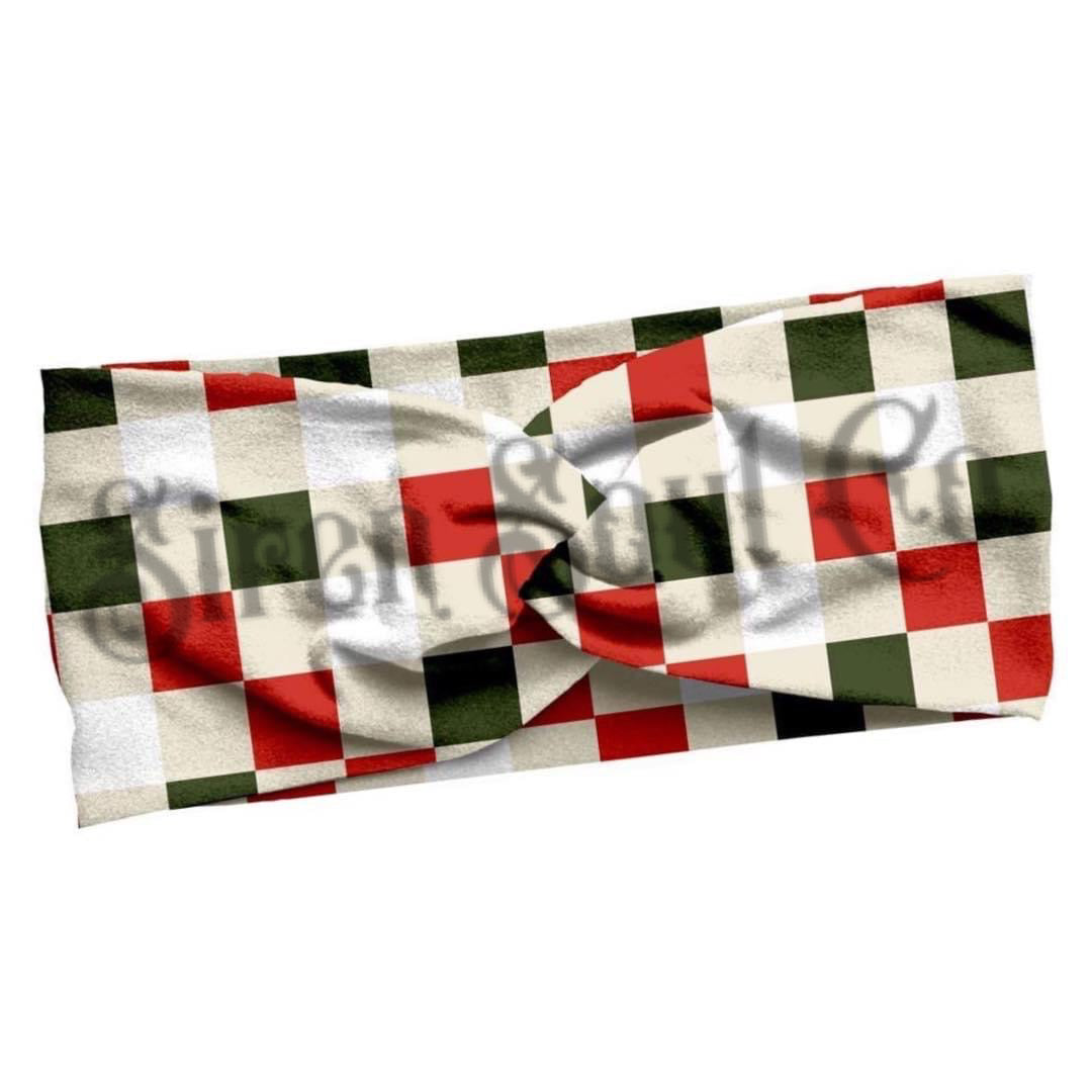 Christmas Plaid Headband